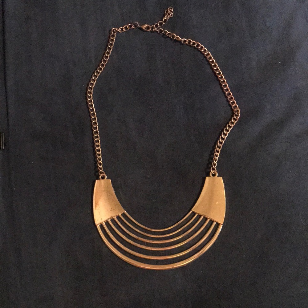 Gold plate necklace